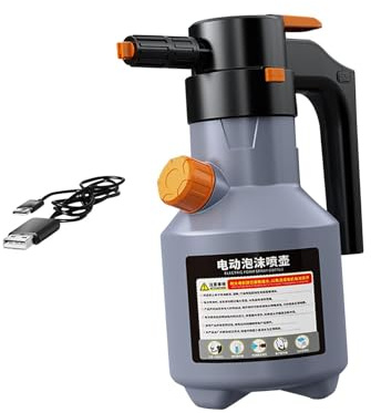 Oshhni Pulverizador de Espuma Recargable de 2L, Dispositivo automático para Limpieza, Gris