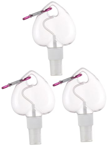 PACKOVE Botellas Pulverizadoras Corazón Portátiles 50ml Petg 3 Piezas