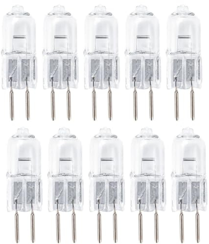 JZLBBC 10PCS Ampoule Halogène GY6.35 12V 24V 220V 20W 35W 50W 75W 100W G6.35 Perles d’Ampoule Halogène G6.35 / GY6.35 Base Bi-Pin Dimmable 24V-50W