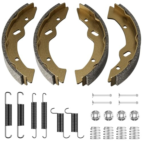 Golf Cart Brake Shoes Pads & Spring Kit for EZGO TXT/Medalist 1997-2008, Workhorse 800 Gas 1997-2012, ST350 Gas 2000-2012, Yamaha 1995-2002 G14/G16/G19 Electric/G20 Gas, OEM 27943G01 27944G01 70795G01