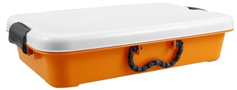 Scatola Portagiochi in Plastica Gialla con Coperchio, 1 Pezzo | Formato Compatto e Trasportabile, per Playroom e Area Contenimento, Design Delicato Funzionale