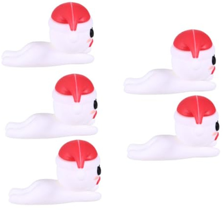 HOLIDYOYO 5pcs Christmas Protective Cover for Data Cable Includes Snowman Design Cable Saver for Charging Wire for Holiday Phone Case Decoration