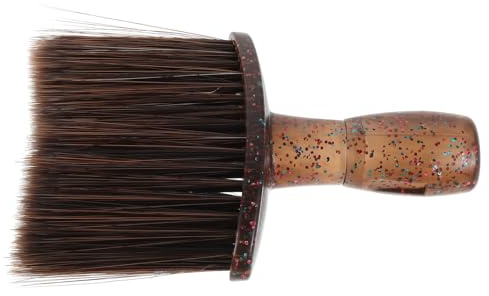 Hohopeti Brosse à Barbe Homme Marron Paillettes Pinceau à Raser Compact pour Visage et Barbe Poils Doux Peau Sensible Outil Nettoyage Rapide pour Soin Quotidien à Domicile et Voyage