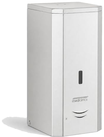 Mediclinics Dosificador Automático de Jabón 1 Litro Sin Contacto | Dispensador de Jabón para Pared en Baños Públicos, Hospitales, Oficinas, Restaurantes y Colectividades | DJ0037ACS