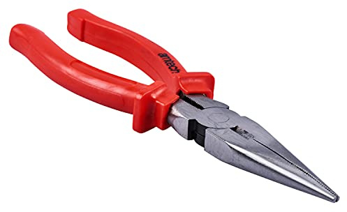 Amtech - 200mm (8in) Superior Long Nose Pliers, Drop Forged, PVC Slip Guards