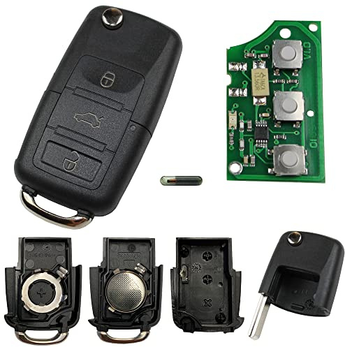 KONIKON Klappschlüssel 1K0959753G Fernbedienung passend für VW Seat Skoda Golf 5 Caddy EOS 434 MHz Sender Platine Neu