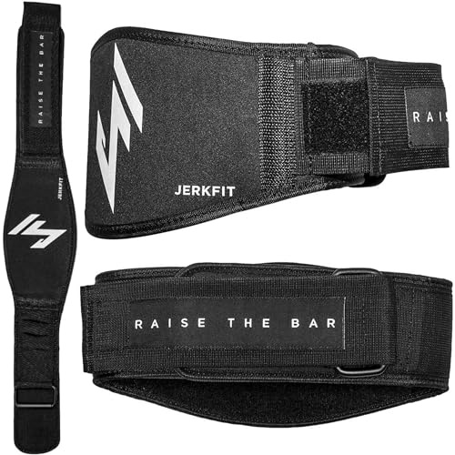 Jerkfit RTB Gewichthebergürtel - Neopren Gewichtsgürtel für Männer und Frauen - Heavy Duty Fitnessgürtel - Deadlift Gürtel für Powerlifting, Squats, Krafttraining, Bodybuilding