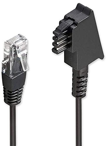 PerfectHD TAE Kabel - DSL ADSL VDSL Kabel - Anschlusskabel für FritzBox - TAE Anschlusskabel - Router - 6 Meter lang - 4 Verschiedene Längen