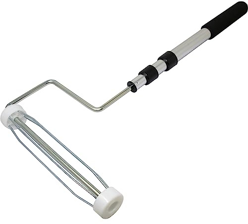 Roller Frame Painting Tool - Decorating Extension Handle Ceiling Telescopic Colouring | Professional Painting Hand Tool | Sturdy Cage for Control | Reusable & Easy to Use