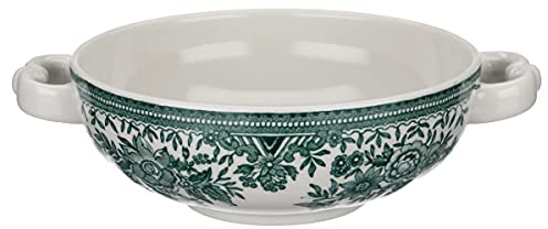 Villeroy & Boch Suppentasse Fasan Grün, Klassisch, Rund, Porzellan, Gedrückt/Gegossenes Porzellan, Spülmaschinenfest, Suppe, Auflauf