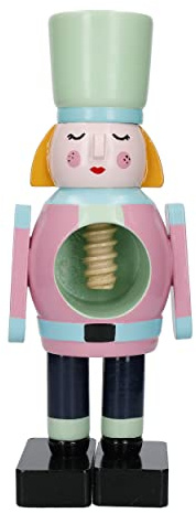 KitchenCraft Colección Cascanueces Cascanueces de Madera, Femenino, Etiquetado para regalo, Madera, Mixto