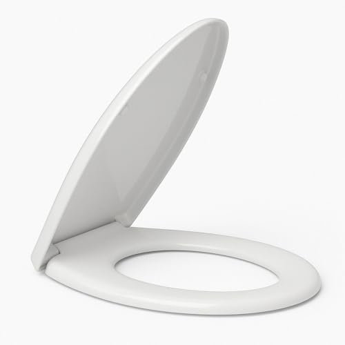 Brigros - Sedile Wc Copriwater Universale, Chiusura Ammortizzata Tavoletta Wc Con Sgancio Rapido, Facile Da Montare, Materiale Antibatterico, Termoindurente Ad Utilizzo Universale (Alfa Rallenty)