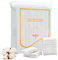 ericotry 200 almohadillas rectangulares de algodón orgánico para maquillaje, sin pelusas, almohadillas de algodón suave para quitar esmalte de uñas y quitar maquillaje