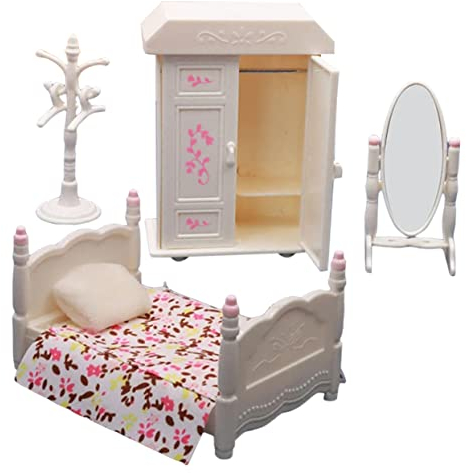 NUOBESTY Puppenmöbel Miniatur Deko Realistische Schlafzimmer Möbel Dekorative Puppe Zubehör Für Minihaus Landschaftsgestaltung Und Kinderspielzeug