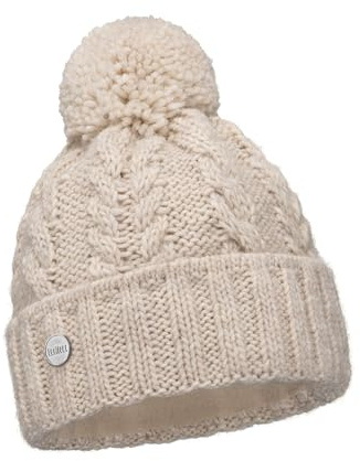 ELIMELI Damen Winter Mütze warme Strickmütze Wintermütze mit Bommel Slouch Beanie Damen für Winter Bommelmütze Hergestellt in EU Farbenauswahl 19005