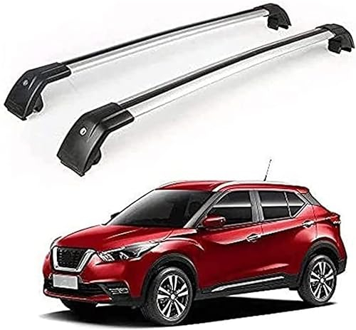 dachgepäckträger Auto Auto-Dachträger for Nissan Kicks 2017–2020, Aluminium-Fahrrad-Dachhalterung, Universelle Auto-Querträger-Trägerschienen, Dach-Gepäckhalter for Cargo Top Ski Snowboard