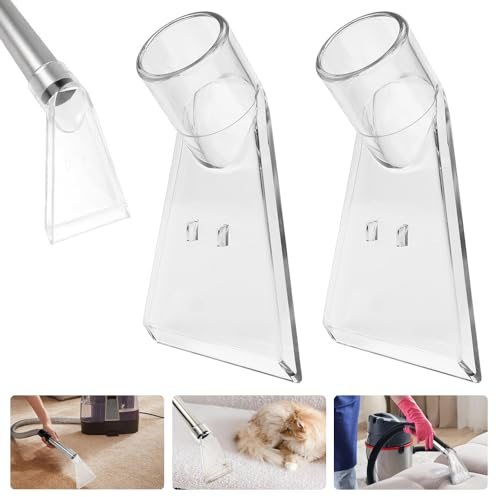 LANSKYLAN 2 Pcs Buse Aspirateur Eau 38mm, Embout Shampouineuse pour Aspirateur, Suceur Injecteur Extracteur en Plastique, Embout Aspirateur Eau, Tête Pivotante Aspirateur, pour Tapis Voiture Canapé