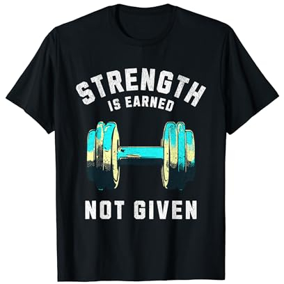 Motivations Kraftsport Spruch Kraftraining Gym Muskeln T-Shirt