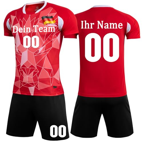KILUZARNO Eigener Name Handball Trikot Kinder Set - Personalisierte Handballtrikots Jeder Name Nummer Team Logo Handball Trikot Jungen