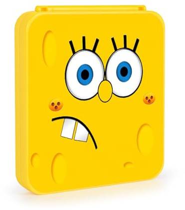 DLseego Porta Cartucce per Switch Game Card,Adorabile Custodia Switch/Switch OLED/Switch Lite Porta Cartucce di Gioco con 12 Slot per Schede di Gioco e 12 Slot per Schede Micro SD,Bambino Giallo