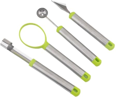 TOPBATHY 1 Set 4 Pezzi corer Tagliafrutta torsolo vegetale taglia frutta estrattore di frutta strumenti di scavo abito pallina di melone strumento per intagliare la frutta plastica