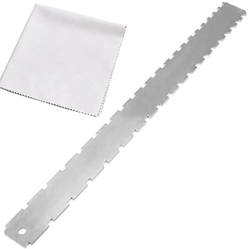 Gitarrenhals-Kerb-Griffbrett Mit Gerader Kante Gitarrenbauer-Werkzeug Mit Saitenlage-Lineal Messgerät Für E-Gitarren-Zubehör