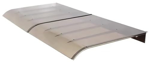 Window Door Awning Rain Canopy Front Door Canopy Outdoor Awning, UV Protection Window Rain Shelter Cover Sun Shelter, 3mm Thick Polycarbonate Roofing Sheets for Protection(40x90cm/16x35)