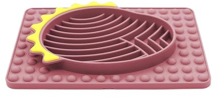 Rrlihjgu Tappetino leccare per cani, tappetino leccare con ventose, tappetino da leccare stabile a alimentazione lenta, per animali domestici, tappetino per mangiare, liscio, da mangiare lentamente,