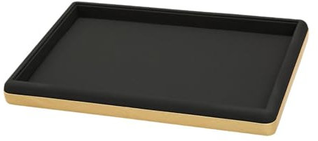 Baoblaze Plateau de présentation de Bijoux, Support de Bijoux, Assiette Vide, Plateau de Rangement de Bijoux Plat, Plateau de Bijoux pour tiroir, Vente de, Noir