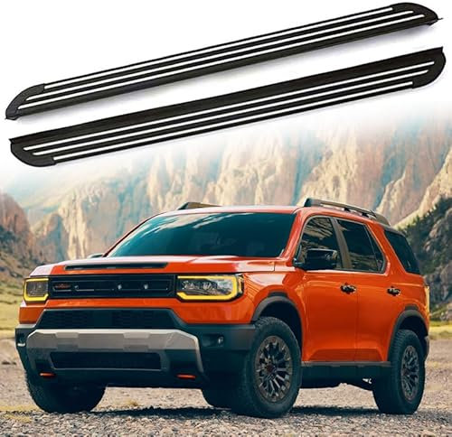 Lot de 2 pédales fixes pour marchepied latéral avec barre Nerf pour Honda Passport 2026.