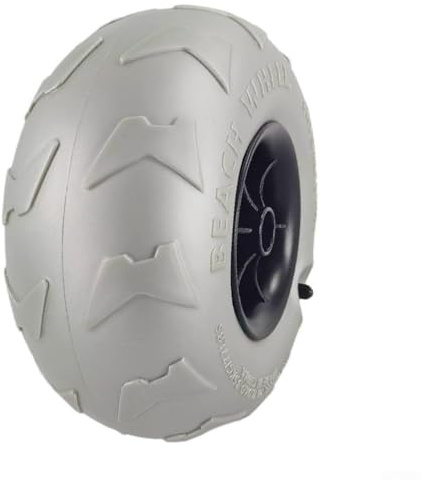 2 Stück 20,3 cm Ballon-Räder, Strandwagen-Reifen, Ersatz-Sandräder für Strandbuggy, Kanuwagen, Rollwagen, Gartenwagen, Rollstuhl, Sandwagen