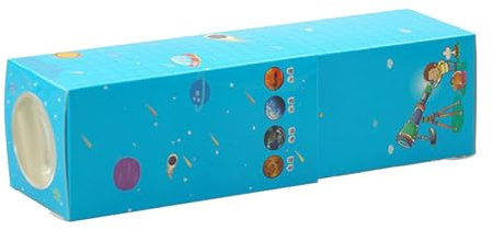 Krmoau Barnteleskop, kartong barn handteleskop – pysselset med pappersmaterial experimentleksak för skola flicka