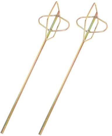 Baluue 2Pcs Paint Mixer Drill Bit Attachment Mixing Paddle for Paint Cement Mud Plaster Portable Drill Accessory for Home Renovation and Construction