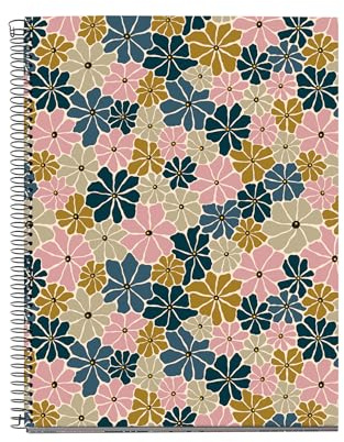 Miquelrius - Cuaderno A4 Cuadriculado, 100 Hojas de 4 Colores Multiasignatura, Papel Opaco 70 g/m², Espiral, 4 Taladros para Archivar, Notebook Mix