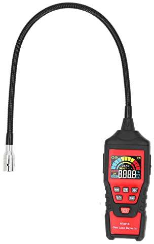 GYZOUKA Gas Detector, Sound Light Alarm LCD Digital Display Gas Tester for Home Kitchen Industrial Use