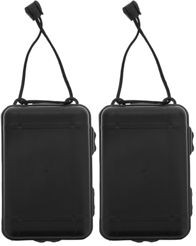 DIYEAH 2pcs Archery Arrowhead Storage Box Medium Plastic Arrowheads Case Holder for Outdoor Hunting and Target Shooting