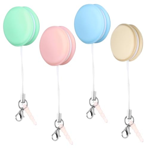 Alipis Wipes to Phone Screen with 4pcs Keychain Macaron Cleaner Lanyard Portable Dual-sided Cleaning Pads Convenient Carry Random Color and Mobile for Camera Lenses and Laptops