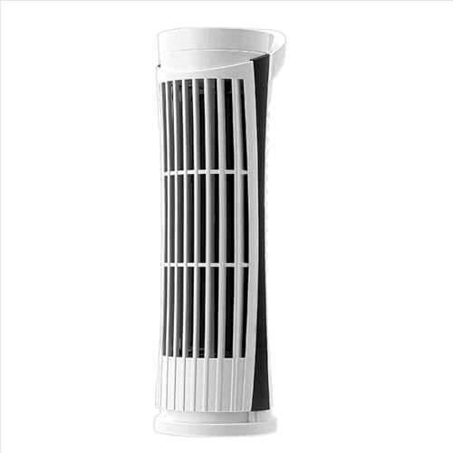 Ventilador de torre – Ventilador sin aspas, ventilación de escritorio | Ventiladores Refrescantes ajustables | Soplador de columna de dormitorio, 25 cm soplador mesa con 2 velocidades, pequeños