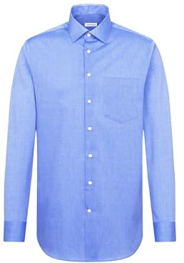 Chemise business homme Seidensticker - coupe classique - sans repassage - col Kent - manches longues - 100 % coton