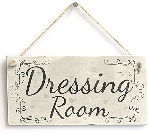 Dressing Room Hanging Door Sign, Cottage Style Room Decor | Elegant personal space room styling