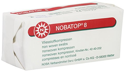 NOBATOP 8 Non-sterile Non-woven swabs 4-ply - 5 cm x 5 cm (200 St.)
