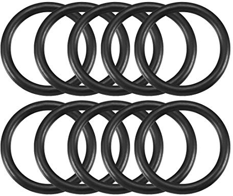 sourcingmap nitril gummi O-ringar 27 mm OD 21 mm ID 3 mm bredd, metrisk buna-N tätningspackning, paket med 10