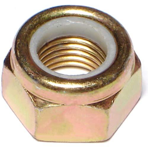 Hard-to-Find Fastener 014973278809 Nylon Insert Lock Nuts, 14mm-1.50, Piece-4, Yellow