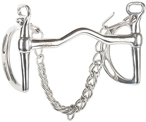 Harry´s Horse Thiedemannkandare mit Zungenbügel 13mm, Größe:12.5