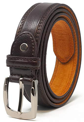 Ossi Leder gefüttert 28mm Kinder Gürtel (Größe 4XS - klein) in Schwarz, Braun oder Beige