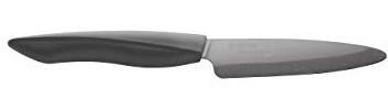 Kyocera ZK de 110 de BK de BK Shin Cuchillo para frutas y verduras, cerámica, Negro, 22,4 x 2,7 x 1,7 cm Cuchillo de fruta y verdura 23,9 x 2 x 2,8 cm Negro