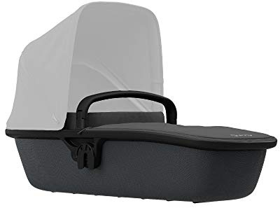 Quinny Lux Kinderwagenaufsatz, passend für Buggy Zapp Flex und Zapp Flex Plus, ultraleichte Babywanne, robust und atmungsaktiv innovatives Design, nutzbar ab der Geburt bis 6 Monate, black on graphite