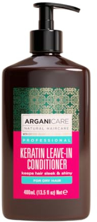 Arganicare | Keratin Haarserum | Glattes Finish & Glanz | Pflege für beanspruchtes Haar | Alle Haartypen | 100 ml