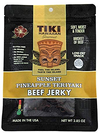 Tiki Hawaiian Gourmet Jerky | Sunset Pineapple Teriyaki (Beef)