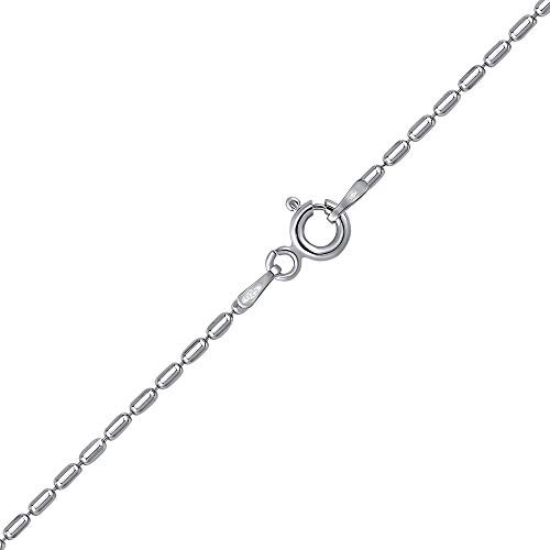 SILVEGO Unisex Kette aus 925 Sterling Silber Kugelkette 2 mm